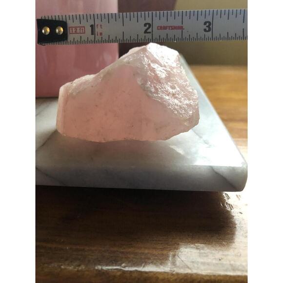 ROSE QUARTZ CRYSTAL Gemstone Raw Real Natural Pink Rock - Picture 6 of 8